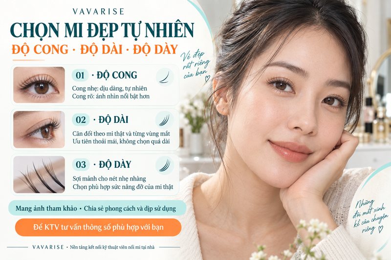 Cận cảnh đôi mắt sau khi nối mi tự nhiên